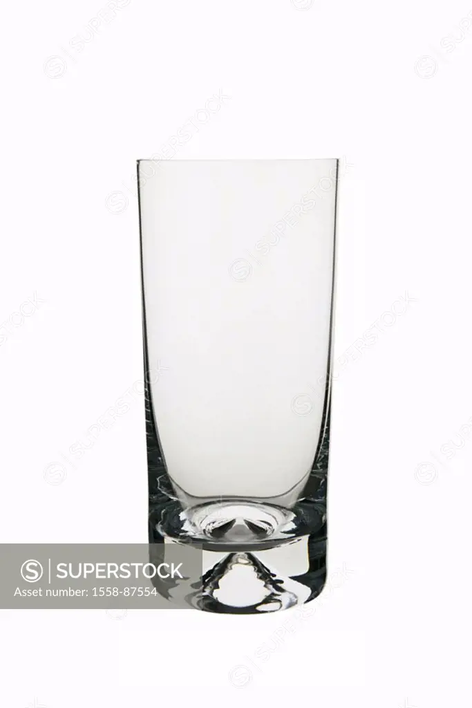 Tumbler, empty,    Series, glass, beverage glass, soda glass, tumbler, new, unused, glass, drunk up transparently, celebrates lucidly, drinking, house...