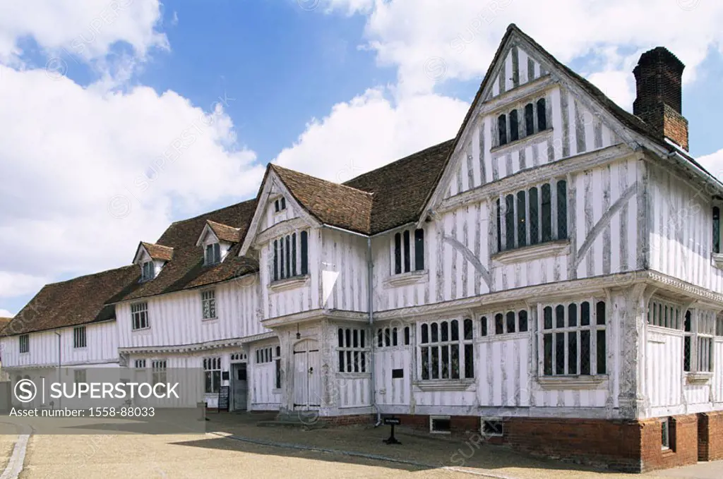 Great Britain, Suffolk, Lavenham,  timbered house,   Series, England, South England, house, architecture, old, historically, sight, destination, touri...