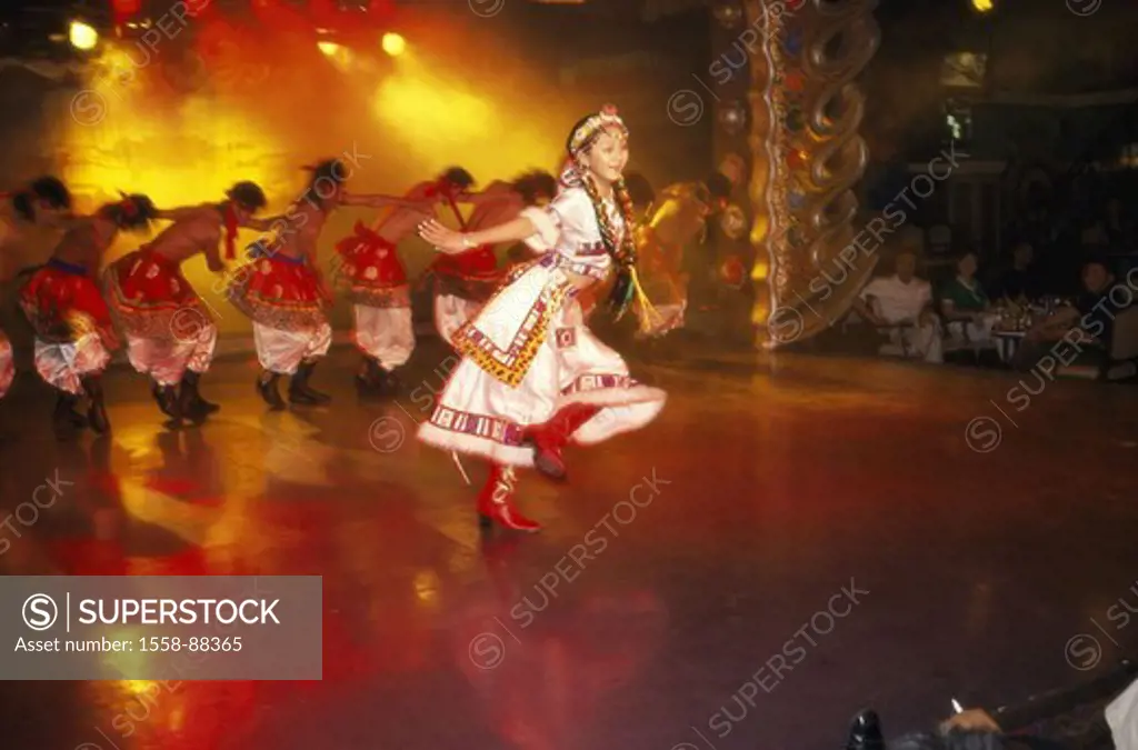 China, province Sichuan, Chengdu, Event, dancer, dancers, , Asia, Eastern Asia, Asian, Asians, men, woman, folklore, culture, dance, folk dance, dance...