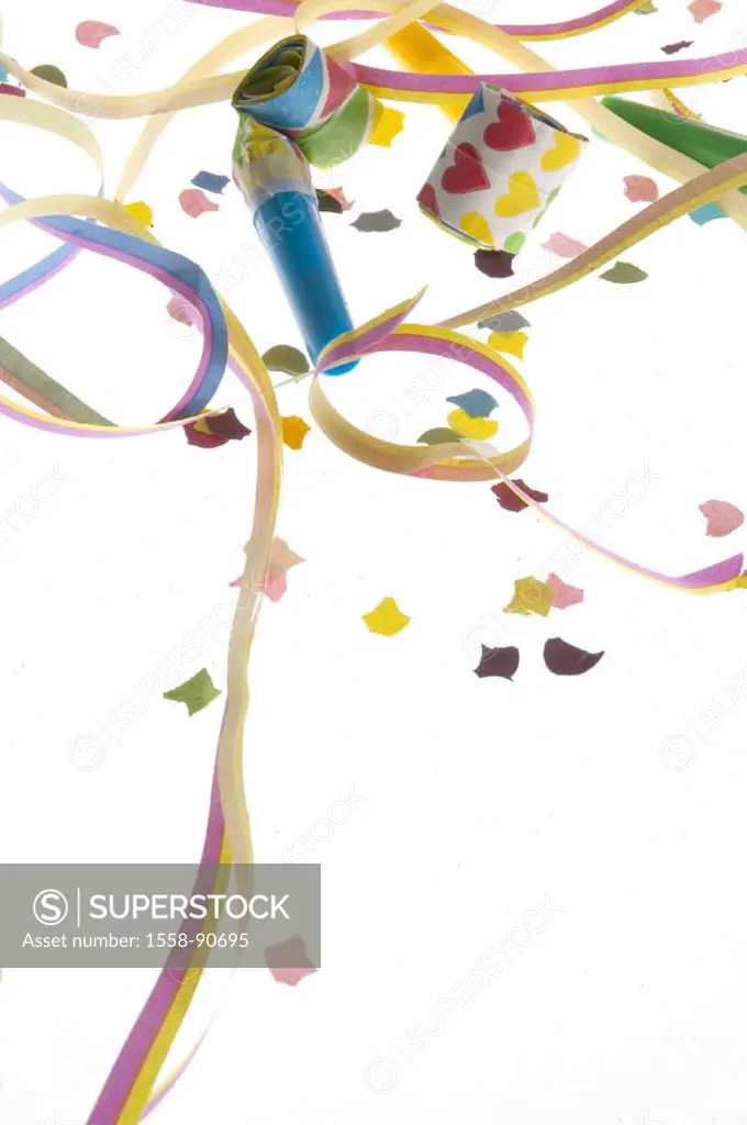 Streamers, confetti, Papiertröten,    Carnival, party, celebration, party, New Year´s Eve, decoration, decoration articles, carnival accessories, part...