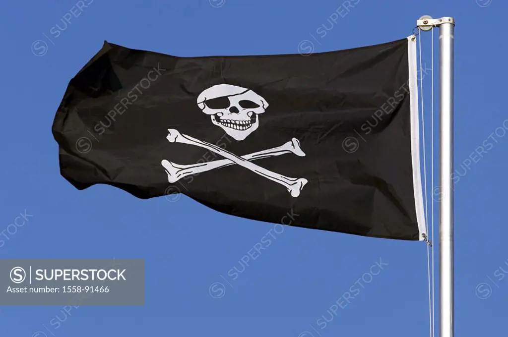 Pirate flag,    Flag, flag, Jolly Roger, illustration, skull, shipping, piracy, piracy, pirates, pirates, pirate ship, concept, adventures, crimes, pi...