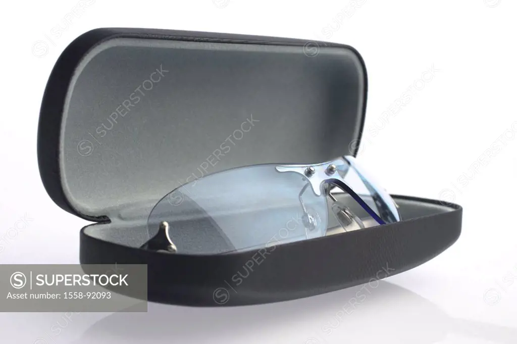 Glasses case, frankly, sun glass,    Glasses, sun protection, eyeguard, UV-Schutz, protection, optics, eye optics, plastic, plastic glasses, goggles, ...