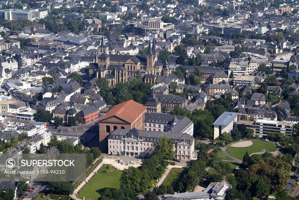 Germany, Rhineland-Palatinate, Trier, Mosalee, palace garden, electoral palace, basilica, cathedral,