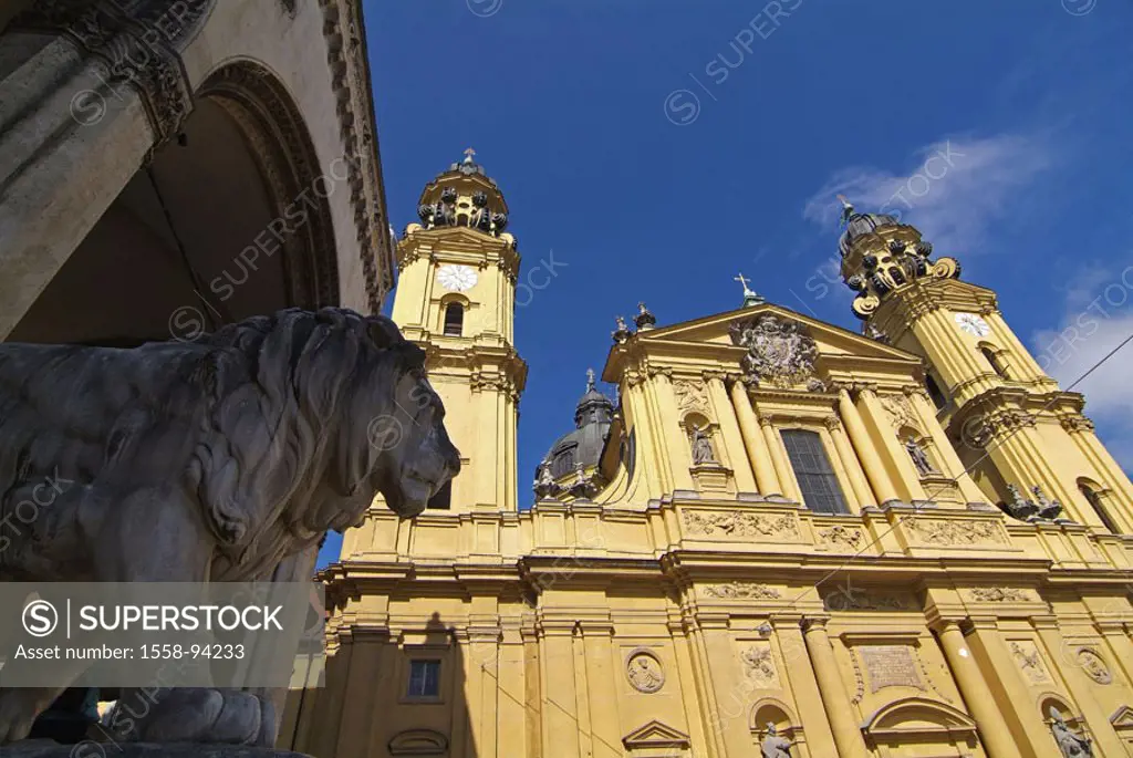 Germany, Munich, commander hall, Theatinerkirche, detail,