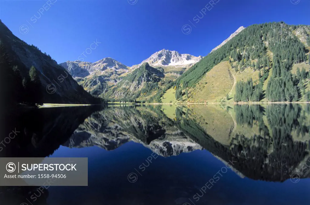 Austria, Tyrol, Tannheimertal,  Vilsalpsee,   Europe, destination, destination, mountains, mountains, landscape, nature, mountain lake, mountain sea, ...