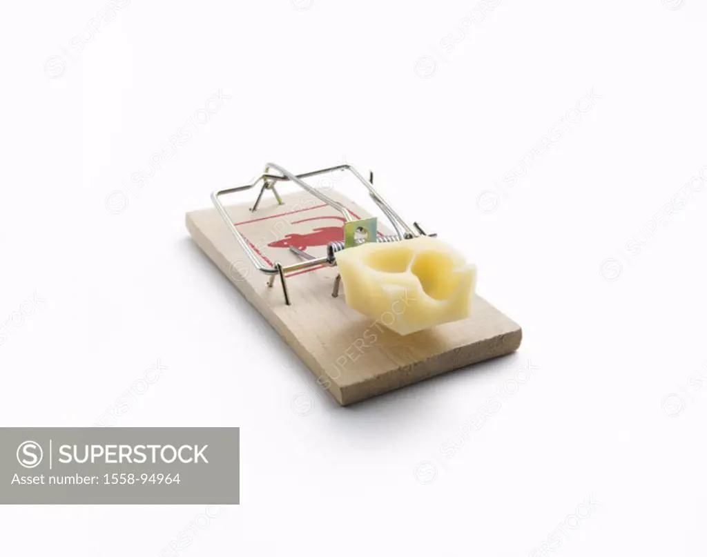 Mousetrap, stretched, cheese piece,    Catch appliance, hit trap, trap, cheese, cheese Eck, baits, mouse, catches, lures, lures, lures, temptation, fo...