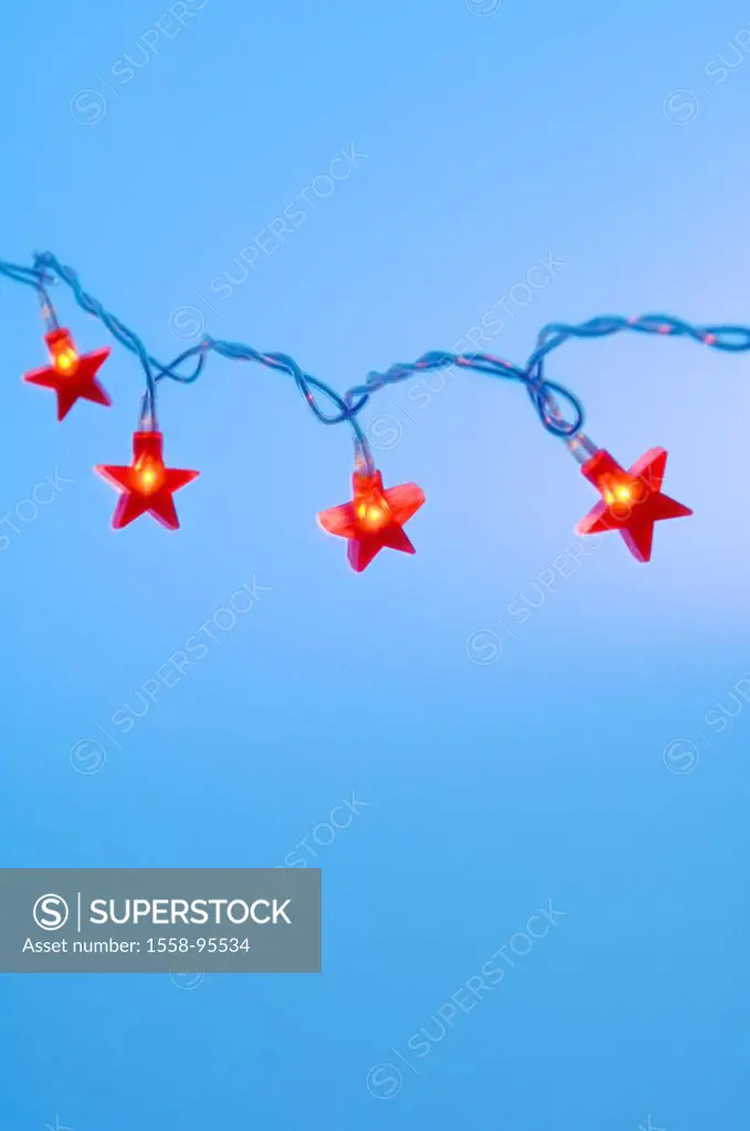 fairy lights, stars, illumination, Christmas,