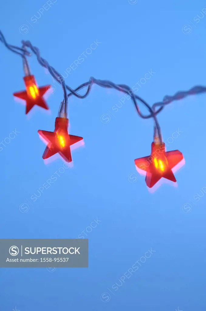 fairy lights, stars, illumination, Christmas,