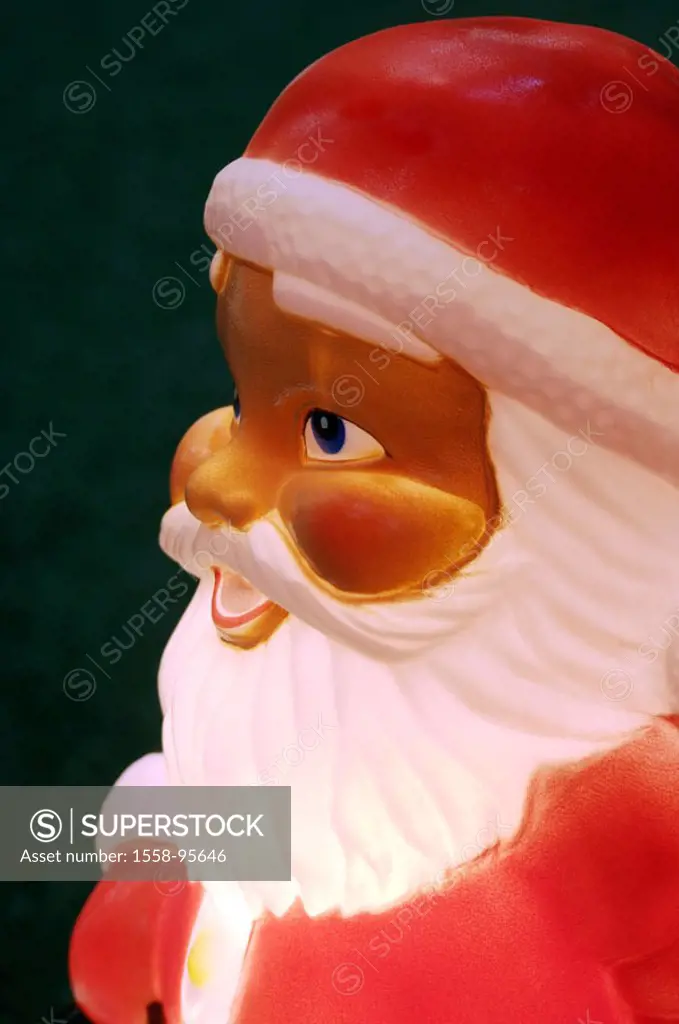 Light figure, Santa Claus, detail,