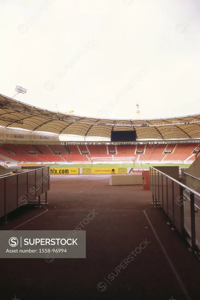 Germany, Baden-Württemberg,  Stuttgart, Gottlieb-Daimler-Stadion,  Detail, no property release,  Series, Europe, football stadium, sport arena, footba...