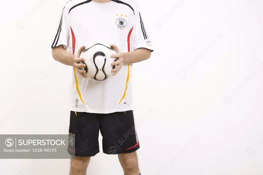 Soccer players, jersey, football, holding, truncated,  no property release,  Man, soccer players, players, football clothing, football jersey, imprint...