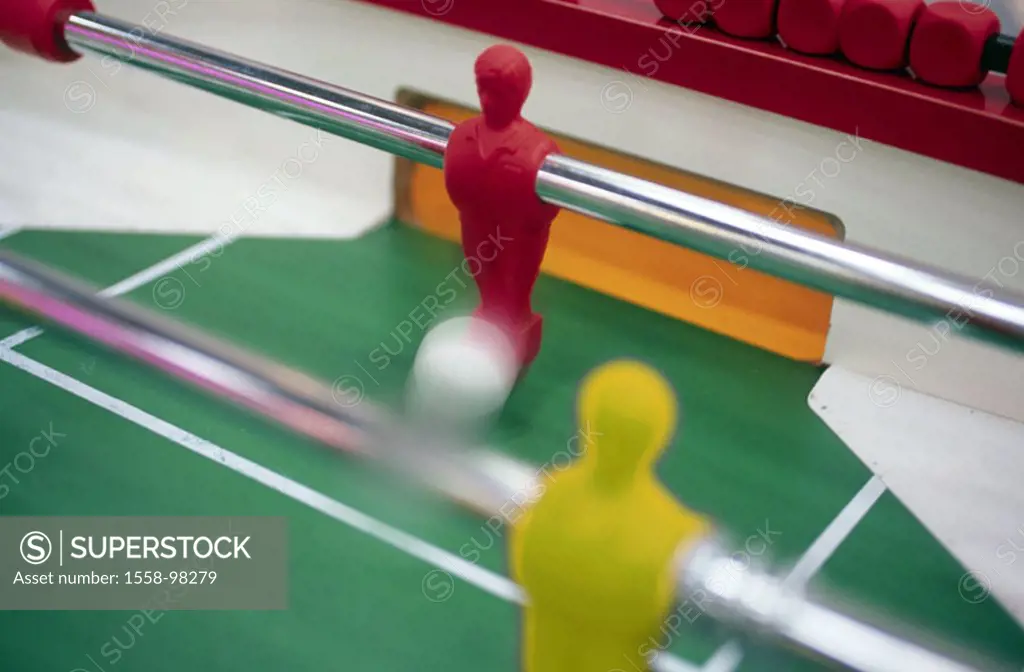Table football, detail, Tormann,  Ball, holding,   Table soccer game, players, leisure time, conversation, game, poles, figures, revolving, vending ma...