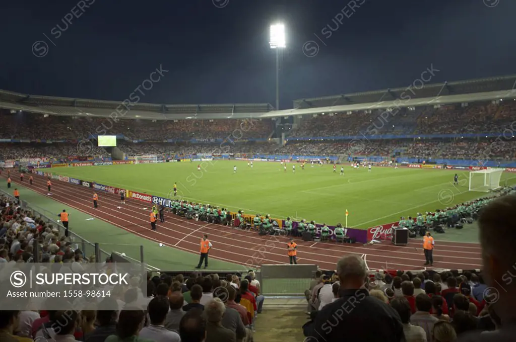 Germany, central franconia, Nuremberg,  Franconian stadium, soccer game, evening,  only editorially,  Sport, football, stadium, sport stadium, footbal...