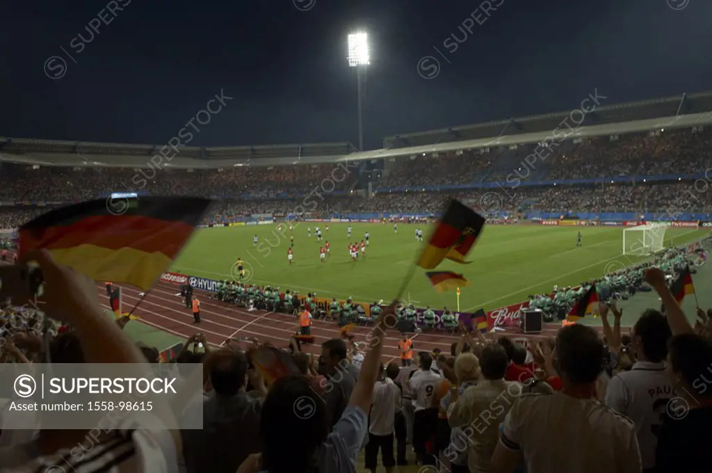 Germany, central franconia, Nuremberg,  Franconian stadium, soccer game, evening,  only editorially,  Sport, football, stadium, sport stadium, footbal...