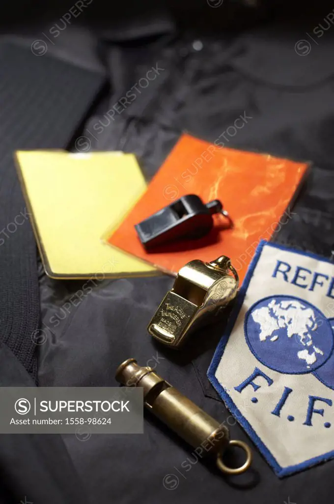 Referee accessories,   Sport, team sport, lawn sport, football, Referee, impartial person, supervision, observance, rules, rules, match regulations, f...