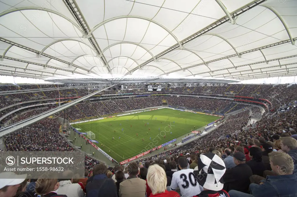 Germany, Hesse, Frankfurt Main,  Commerzbank-Arena, soccer game,  only editorially,  Sport, football, stadium, forest stadium, sport stadium, football...