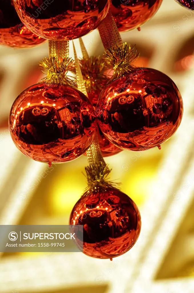 Christmas tree balls, red, detail,    Christmas, tree jewelry, Christmas decoration, balls, Christmas jewelry, symbol, Christmas tree, traditions, dec...