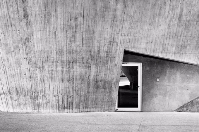 Shot of a door, minimalist, modern architecture