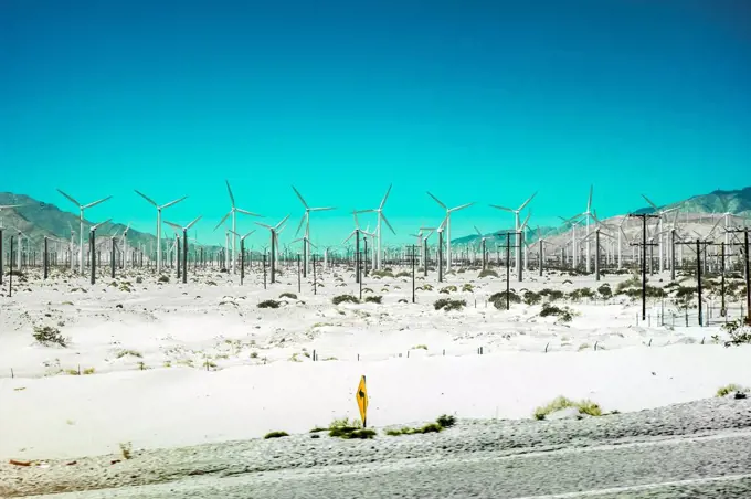 USA, USA-West, California, Palm Springs, wind energy