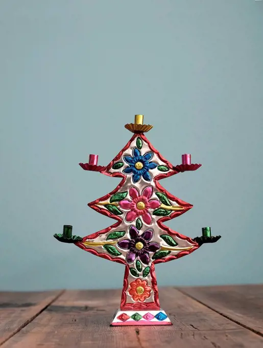 Christmas tree, candlestick, Christmas decoration