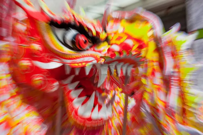 China, Hong Kong, Dragon Dance