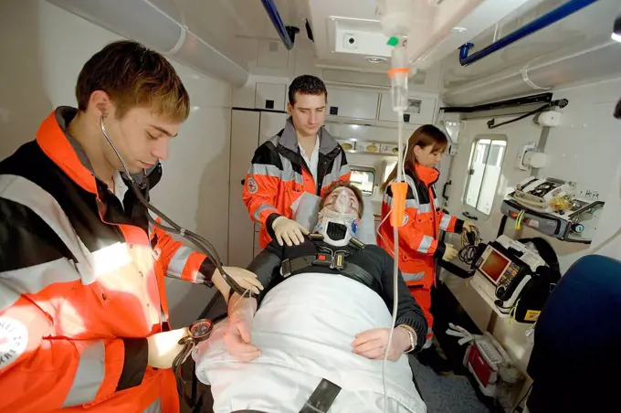 Paramedic in use