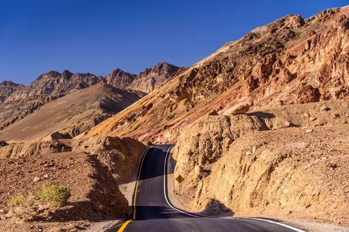 The USA, California, Death Valley National Park, Artists drive