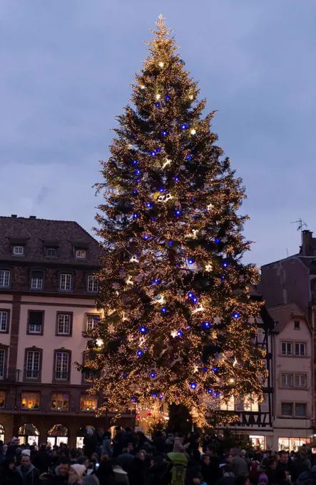 France, Alsace, Strasbourg at Christmas time, Place Kleber