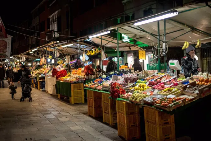Vegetable market in Venice