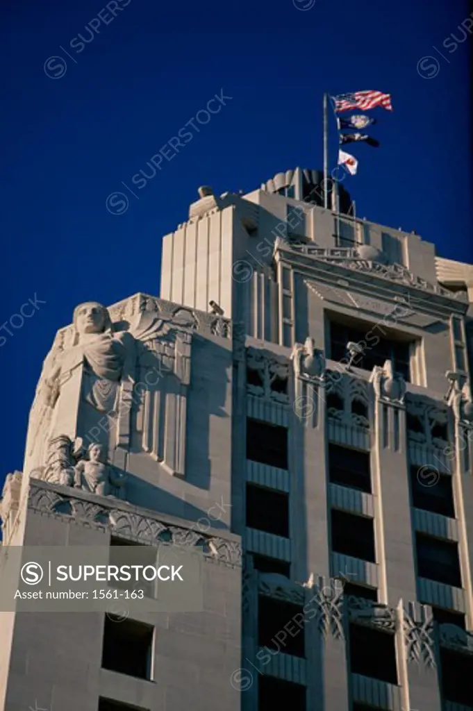 Low angle view of a government building, State Capitol, Baton Rouge, Louisiana, USA
