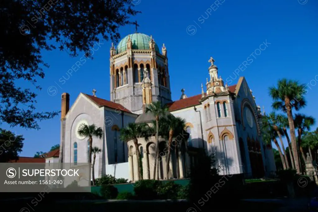Low angle view of a church, Memorial Presbyterian Church, St. Augustine, Florida, USA
