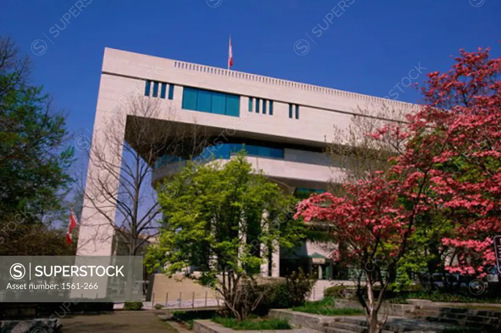 Low angle view of a building, Canadian Embassy, Washington DC, USA