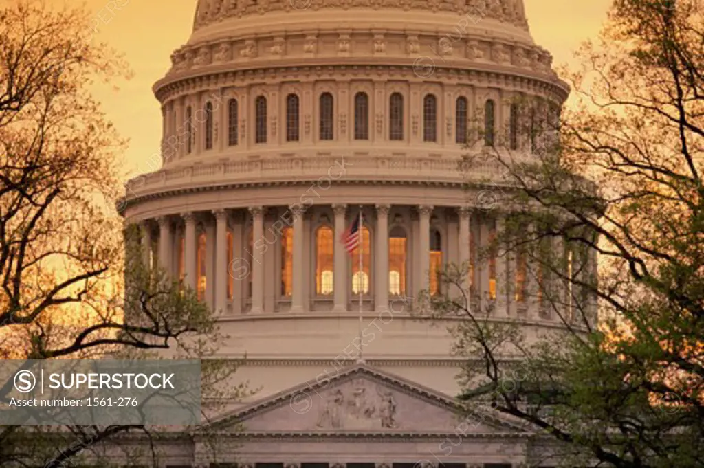 Close-up of a government building, Capitol Building, Washington DC, USA