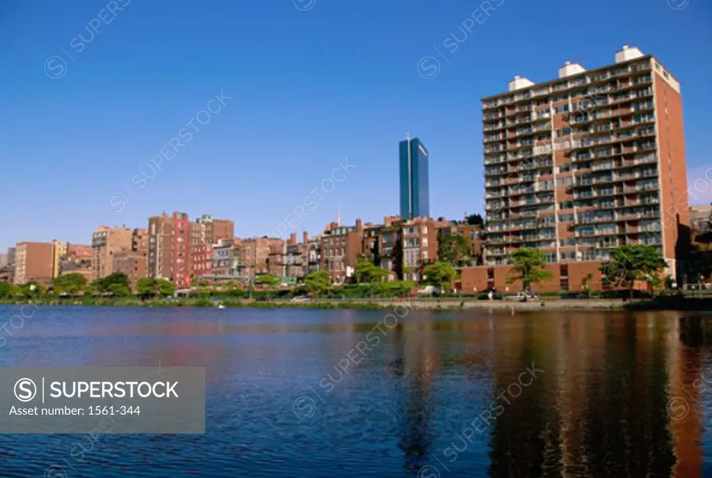 Buildings on the waterfront, Charles River, Boston, Massachusetts, USA