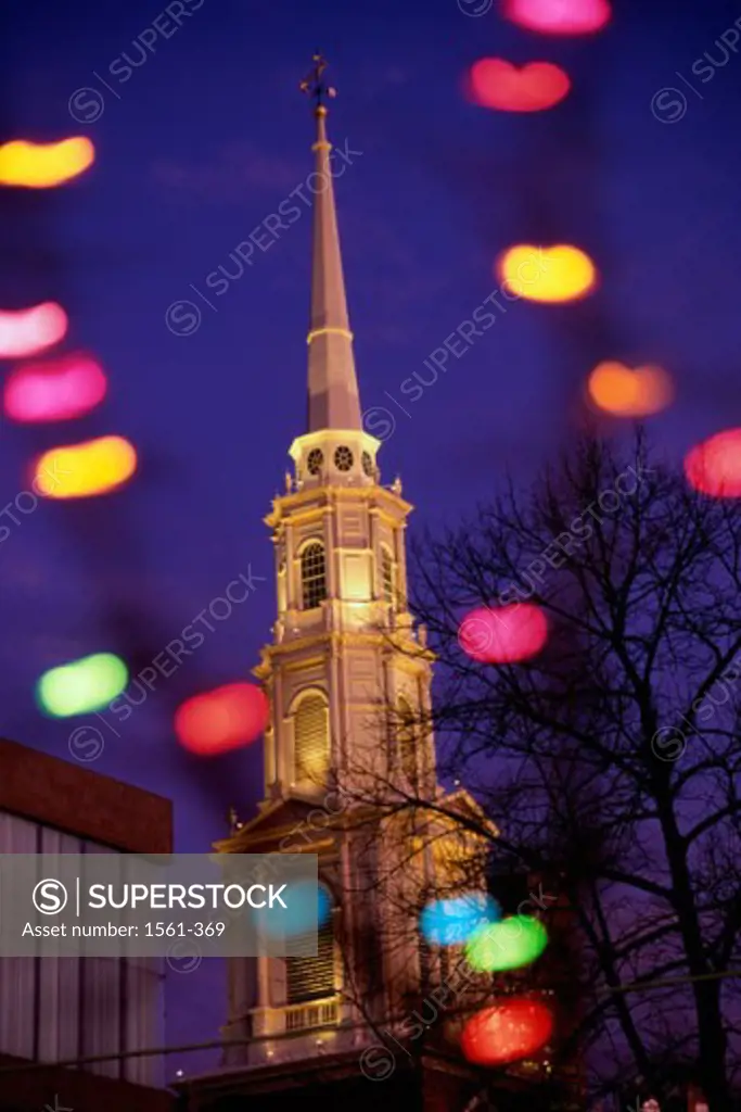 Low angle view of a church, Park Street Church, Boston, Massachusetts, USA