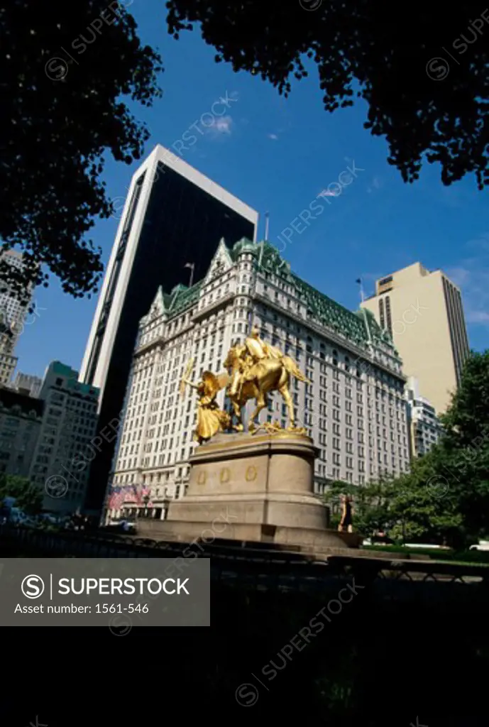 William Tecumsah Sherman Statue Plaza Hotel New York City, USA