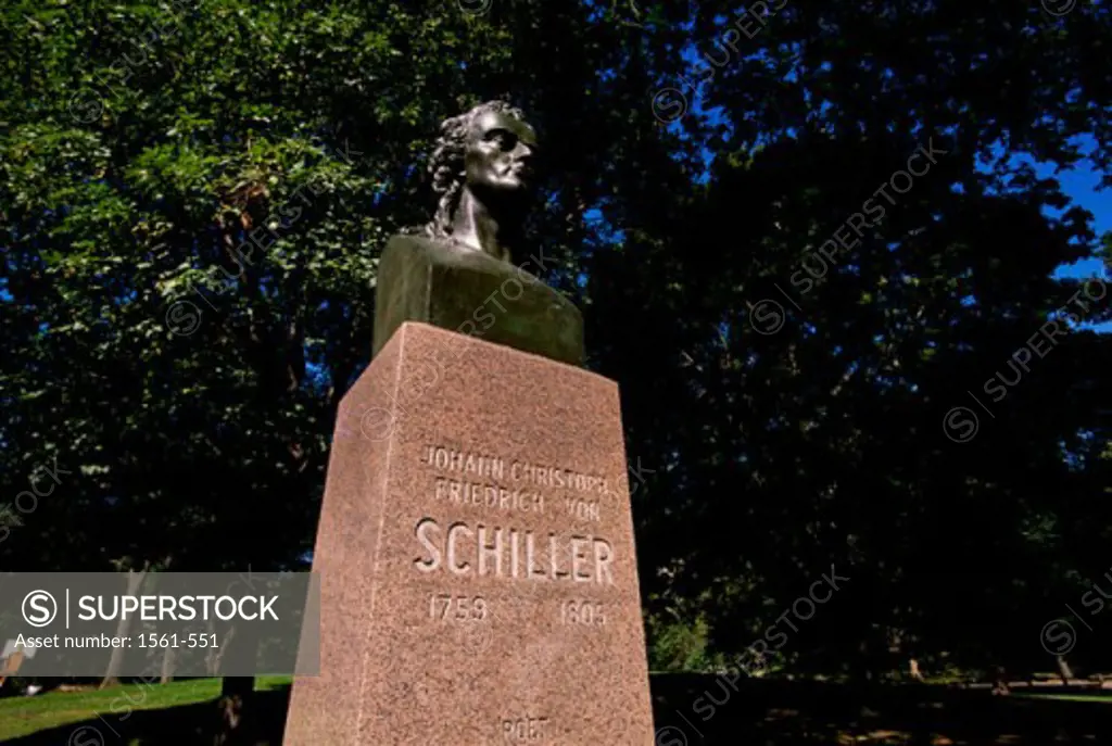 Johann Christoph Friedrich  von Schiller Monument Central Park, New York City, USA