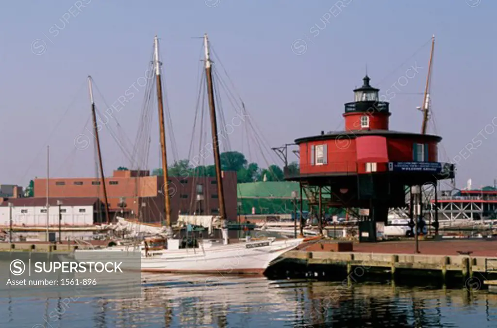 Seven Foot Knoll Lighthouse Baltimore Maryland, USA