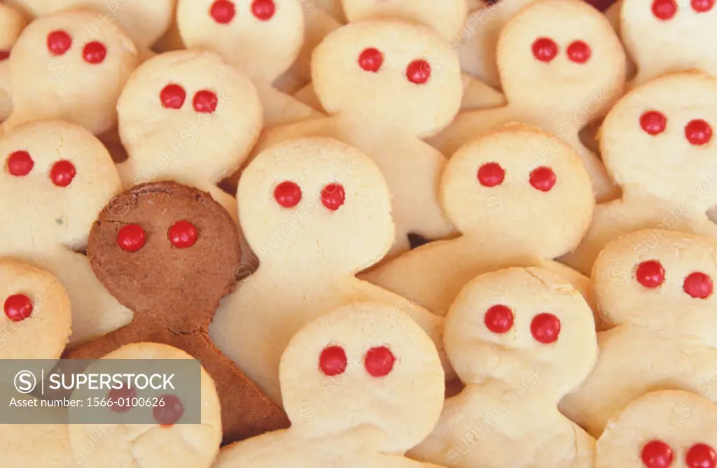 People-shaped cookies