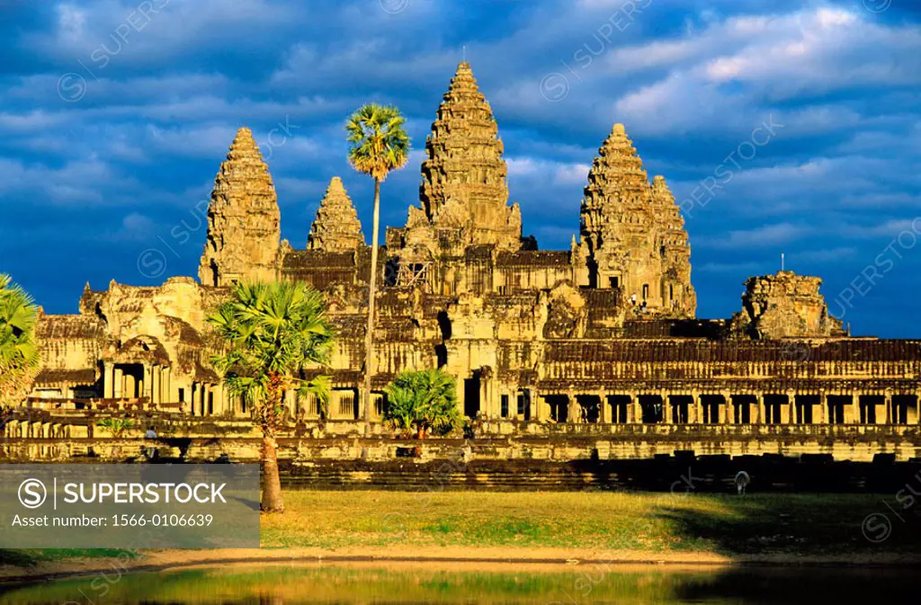 Temple complex of Angkor Wat. Angkor. Cambodia