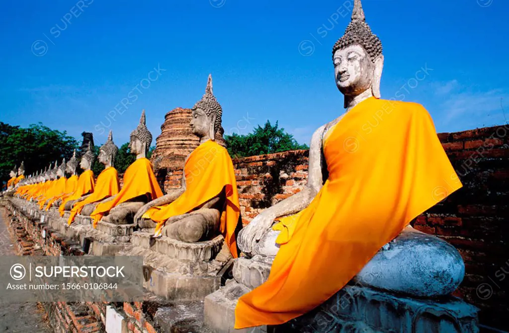 Wat Yai Chai Mongkon, Phra Nakhon Si Ayutthaya Historical Park. Thailand