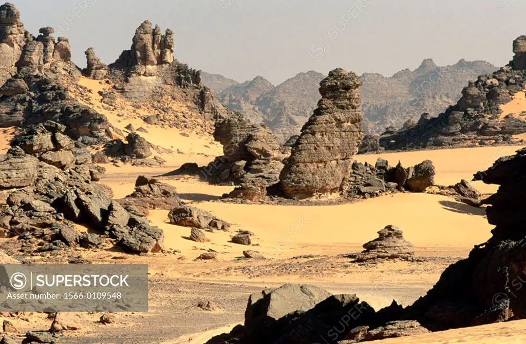 Tadrart Akakus. Sahara desert. Fezzan. Libya