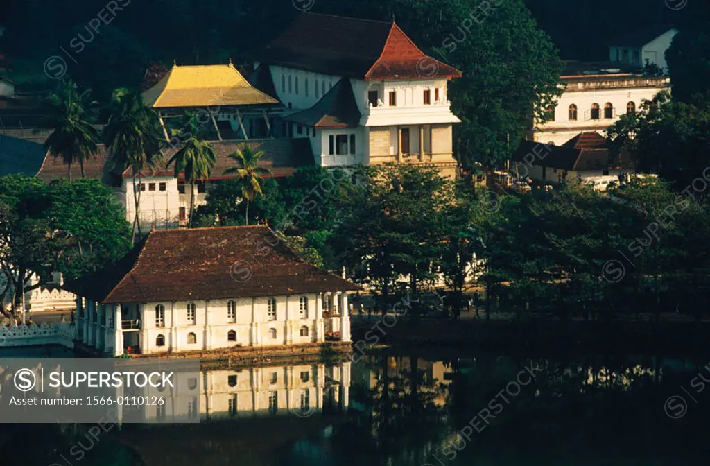 Temple of the Tooth in Kandy. Sri Lanka