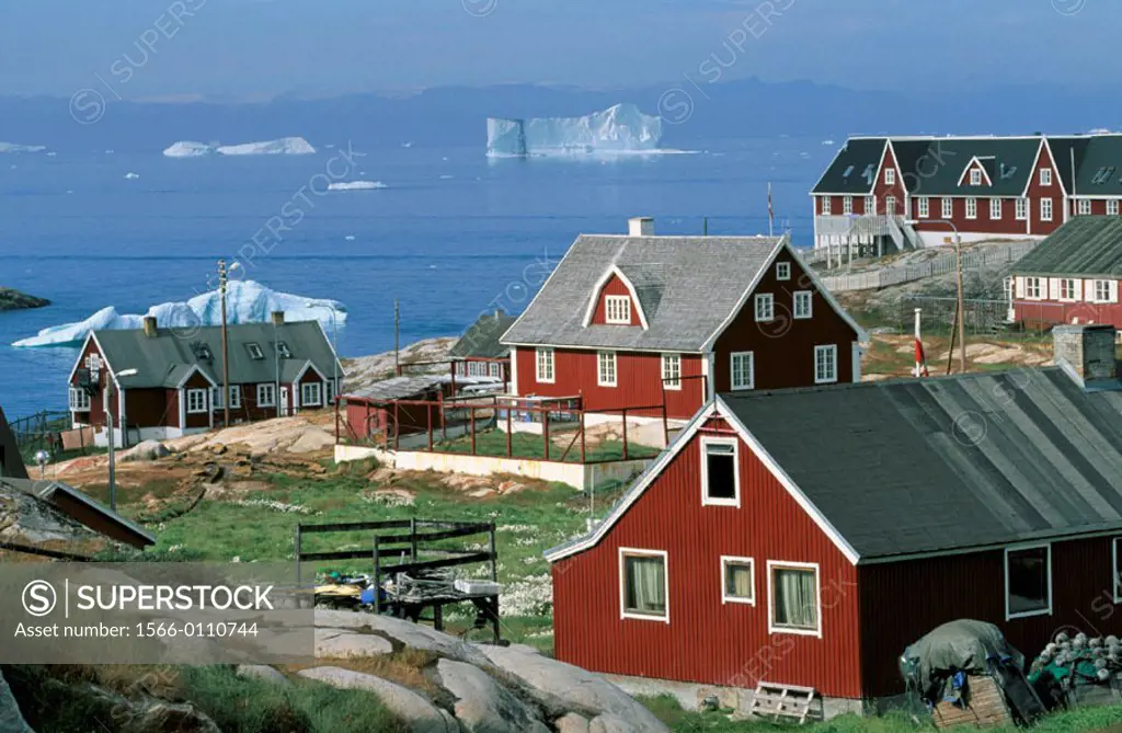 Jakobshavn (Ilulissat, Inuit town). Greenland
