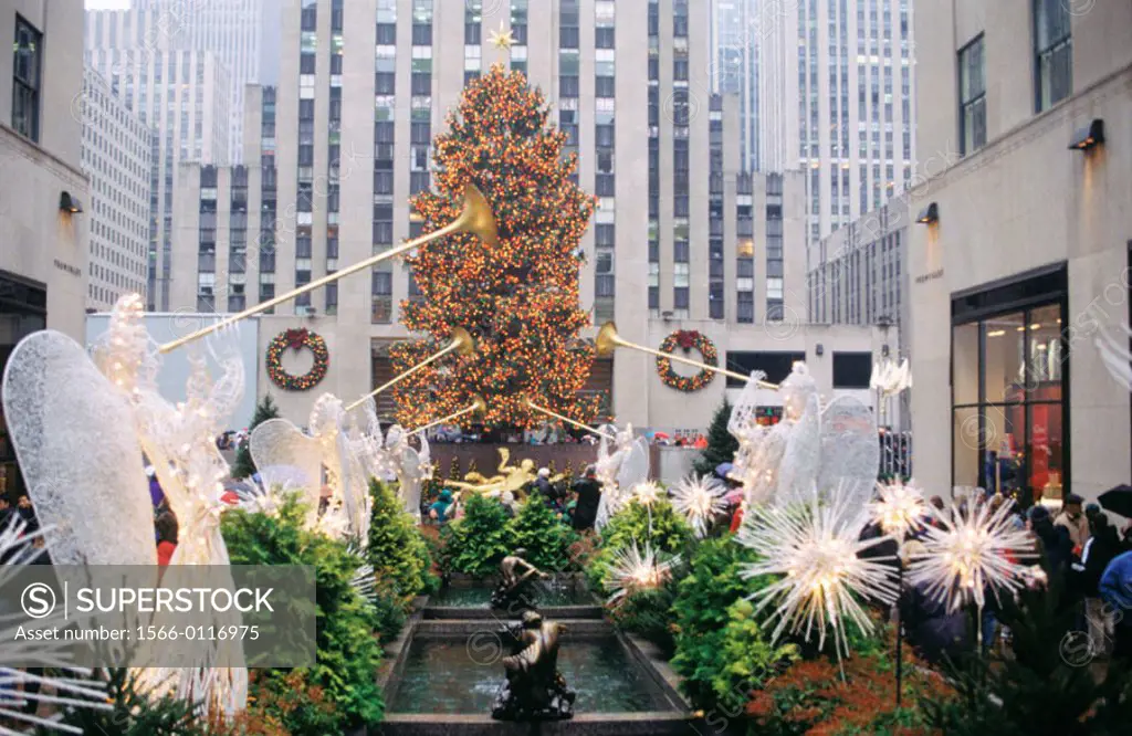 Christmas at Rockefeller Center. Manhattan. New York City. USA