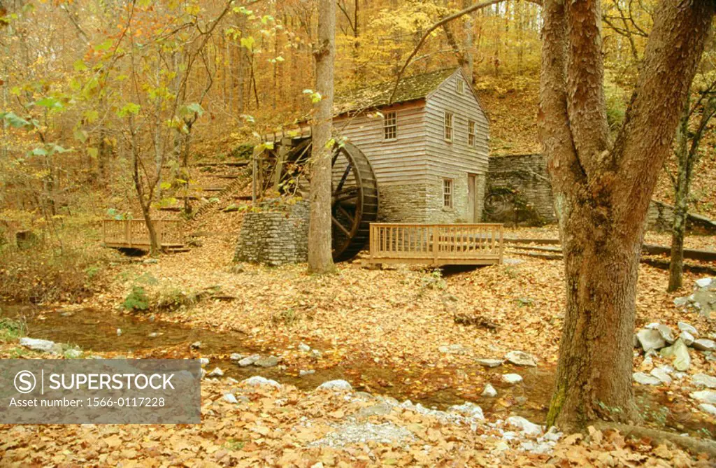 Grist Mill (18th century). Norris Dam State Park. Tennessee. USA
