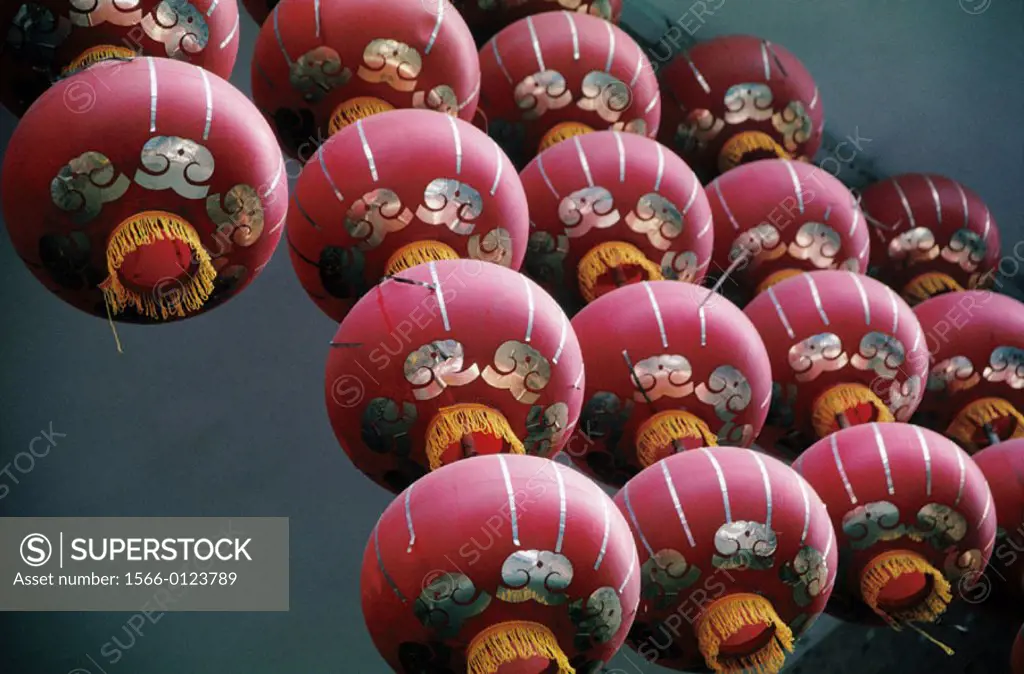 Red lanterns. China