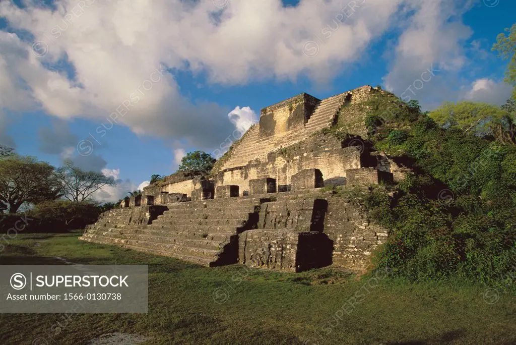 Temple. Maya ruins of Altun Ha. Belize