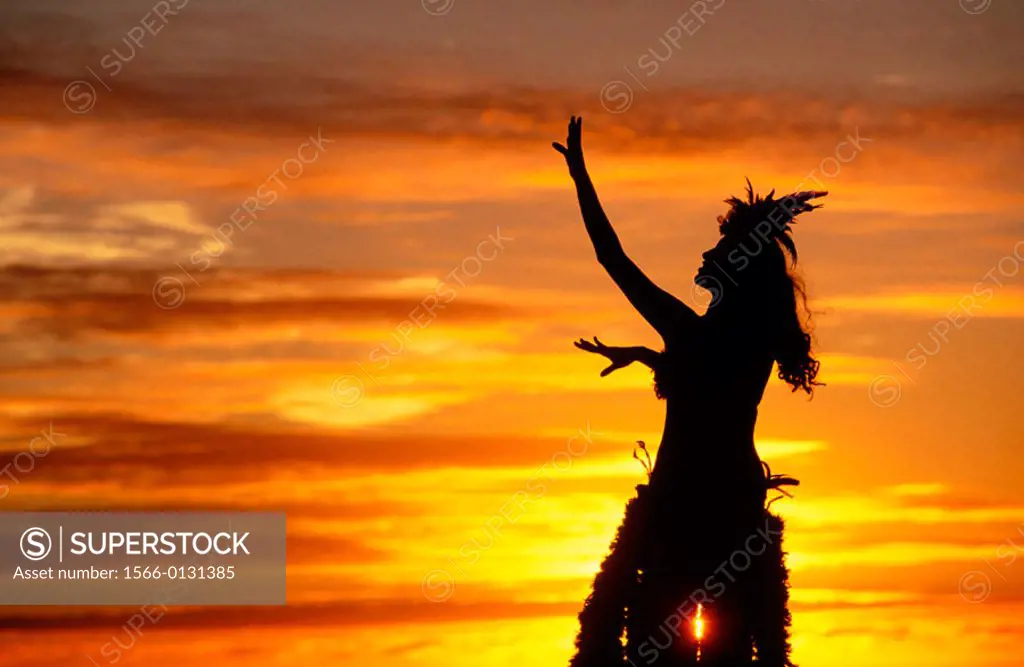 Polynesian dancer. Eastern Island