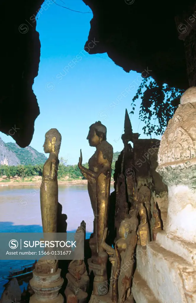 Tham Ting sacred cave. Pak Ou Caves. Luang Prabang. Laos